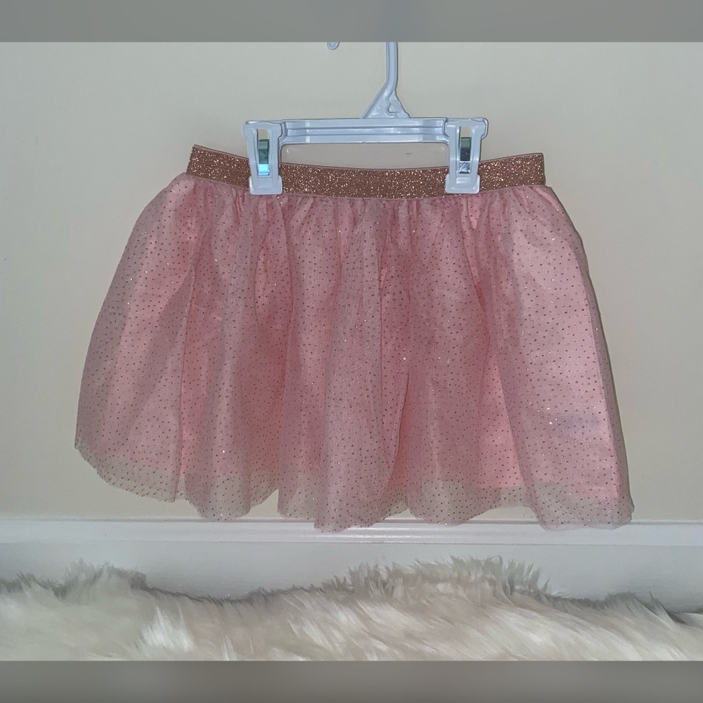 Sparkly Gold & Pink Skirt